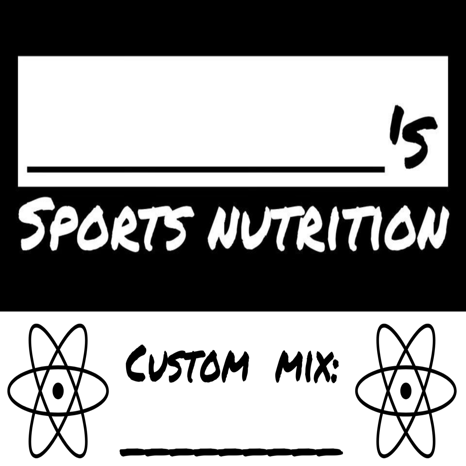 Custom Mix (1kg): – Blank's Sports Nutrition