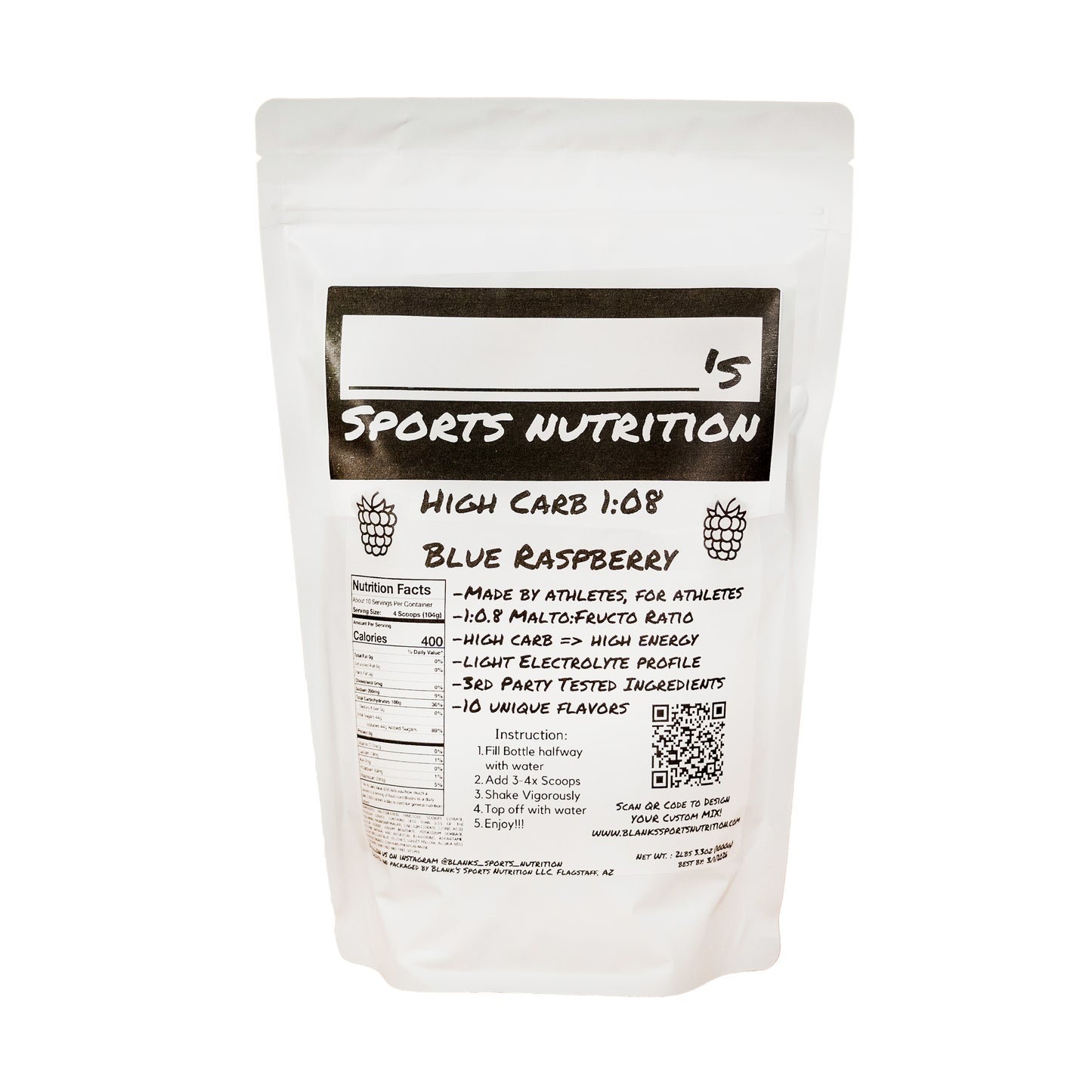 Blank's High Carb 1:0.8