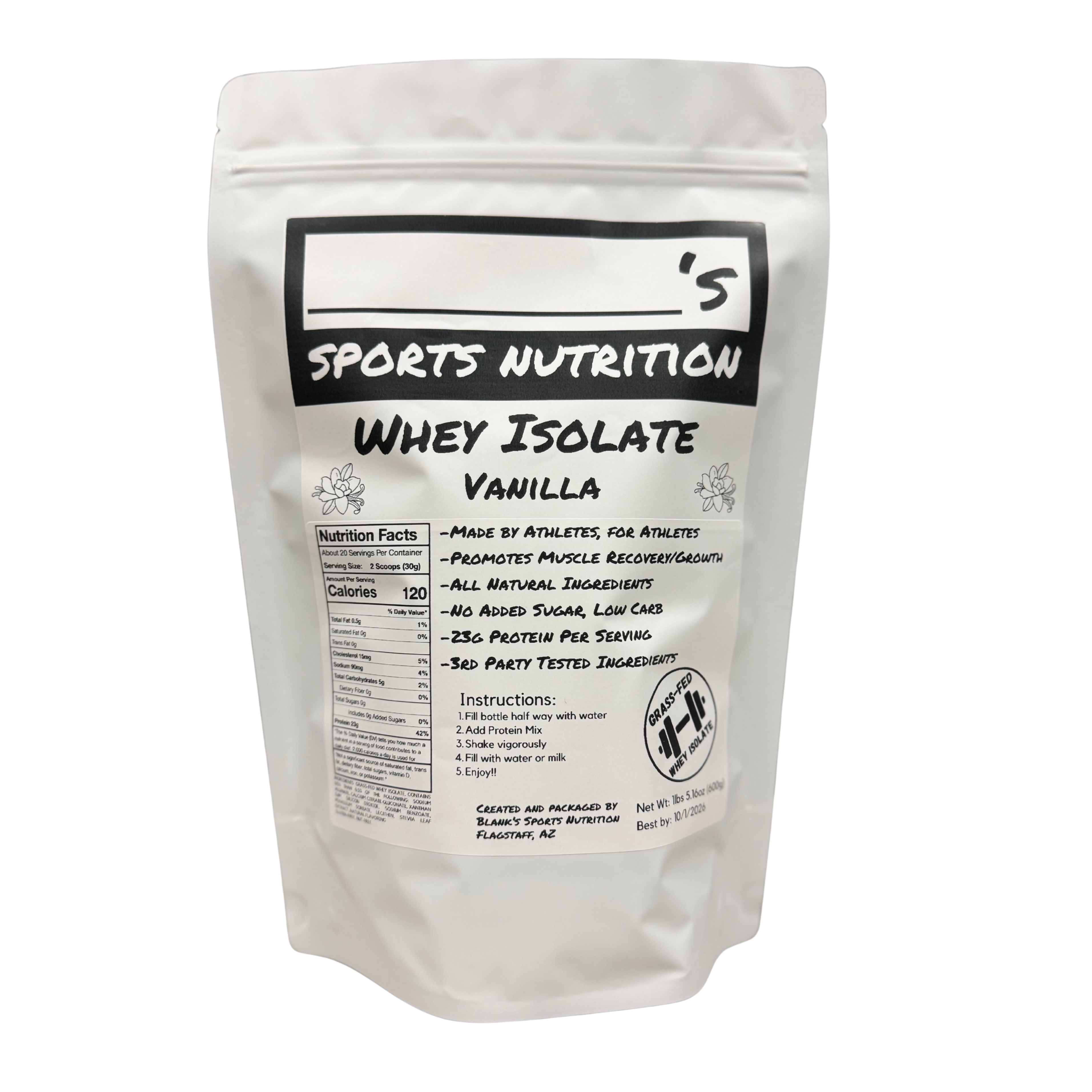 Blank's Protein Powder