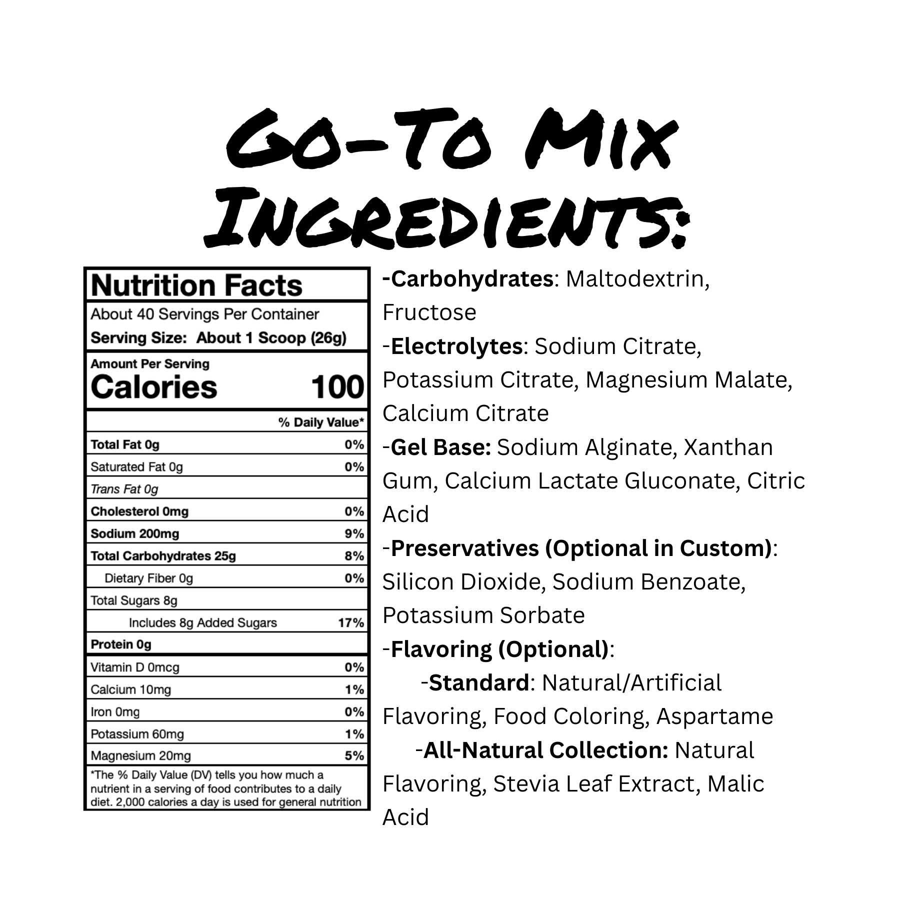 Blank's Go-To Drink Mix