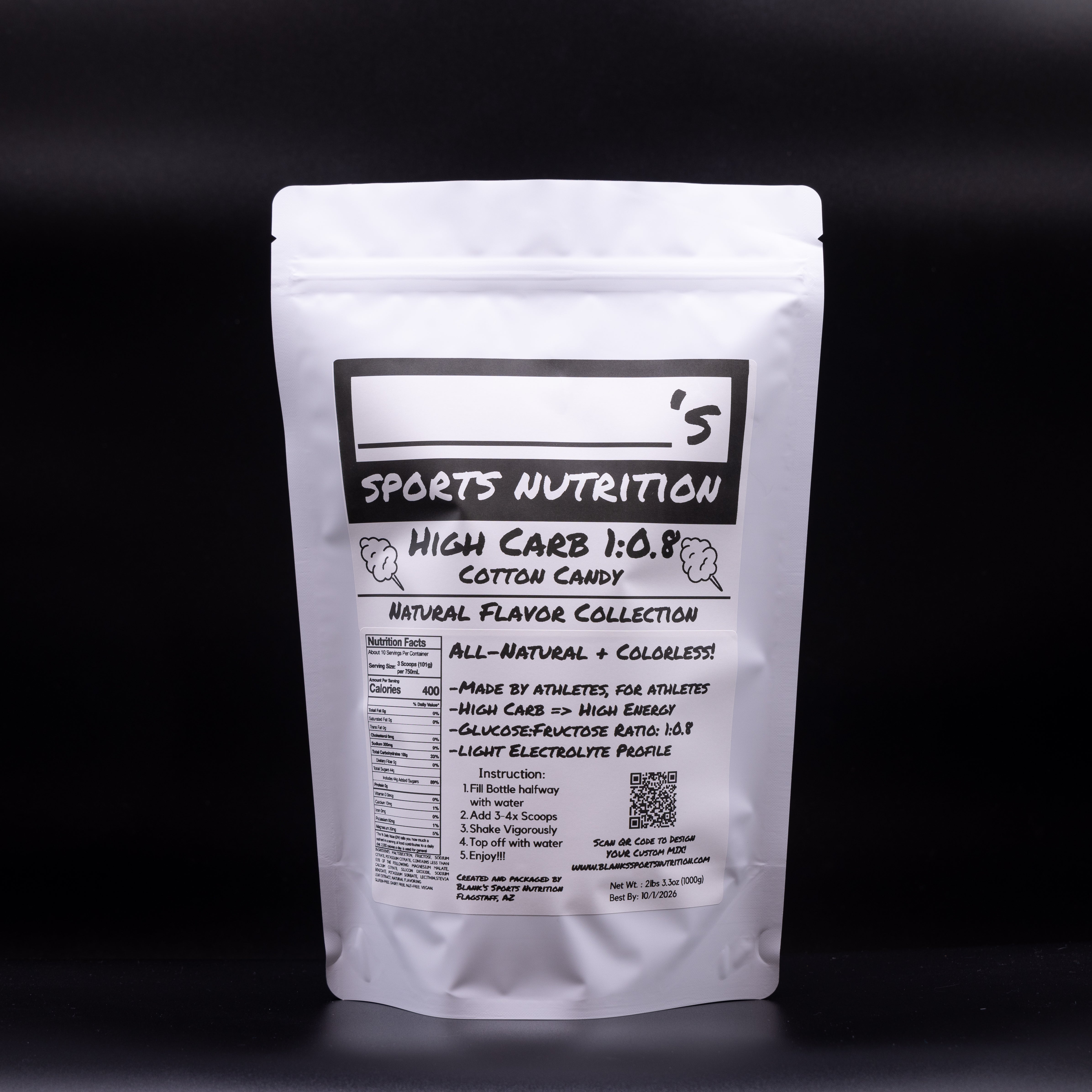 High Carb 1:0.8 Sports Drink Mix | 100g Carbohydrate Endurance Fuel
